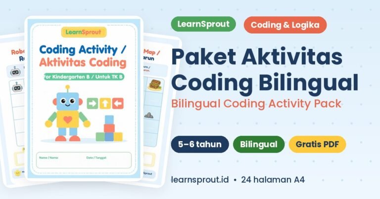 Paket Worksheet Coding Anak Bilingual – Gratis PDF