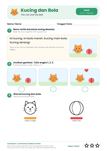 Kucing dan Bola